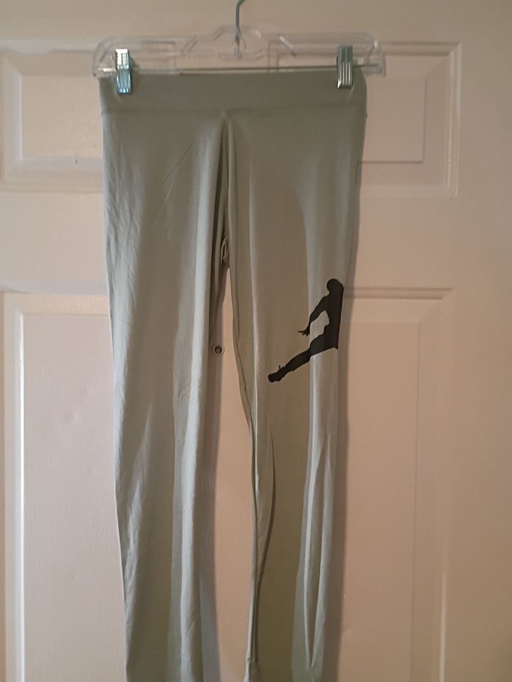 Jordan Light Heather Grey Kids Leggings with Black Jumpman